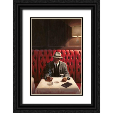 A Chance Encounter 2 Black Ornate Wood Framed Art Print with Double Matting by Sullivan, Myles