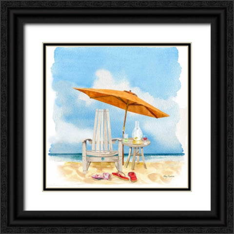 Best Seat In The House! Black Ornate Wood Framed Art Print with Double Matting by Escobedo, Mary