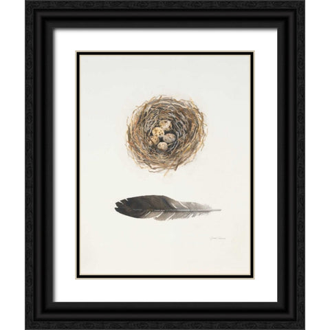 Field Study Nest Black Ornate Wood Framed Art Print with Double Matting by Gottschlag, Jurgen