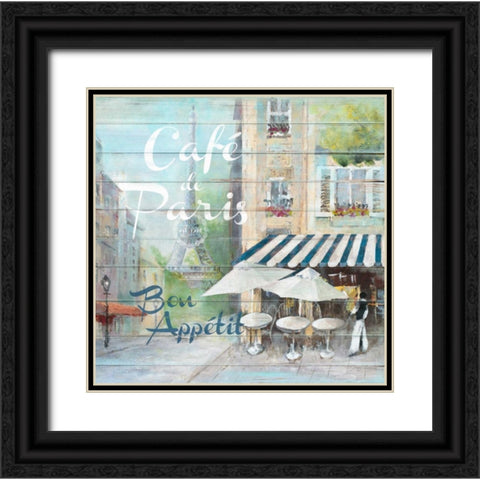 Cafe De Paris Bon Appetit  Black Ornate Wood Framed Art Print with Double Matting by Gottschlag, Jurgen