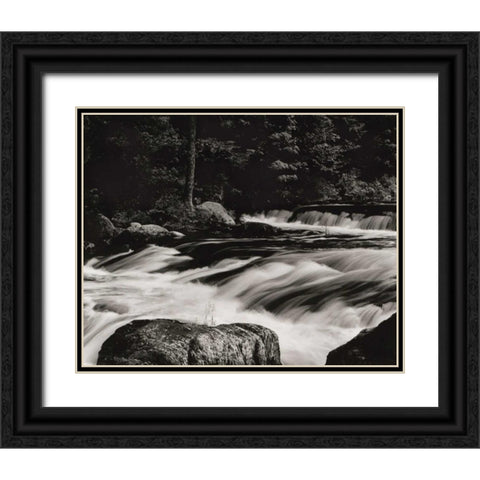 Rushing Waters Black Ornate Wood Framed Art Print with Double Matting by Aniballi, Brett
