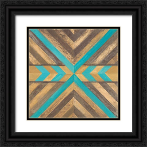 Southwestern Navajo 2 Black Ornate Wood Framed Art Print with Double Matting by Ioco, Filippo