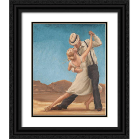 Dance Time Black Ornate Wood Framed Art Print with Double Matting by Amber, Zeph