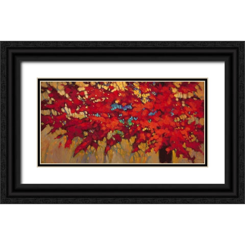 Autumn Light Black Ornate Wood Framed Art Print with Double Matting by Charles, J.