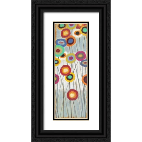 Fun Floral 2 Black Ornate Wood Framed Art Print with Double Matting by Wyatt, Norman Jr.