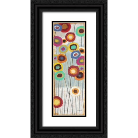 Fun Floral 3 Black Ornate Wood Framed Art Print with Double Matting by Wyatt, Norman Jr.