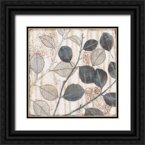 Elemental Leaves 1 Black Ornate Wood Framed Art Print with Double Matting by Wyatt, Norman Jr.