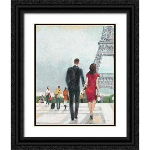 Paris Impressions 2 Black Ornate Wood Framed Art Print with Double Matting by Wyatt, Norman Jr.