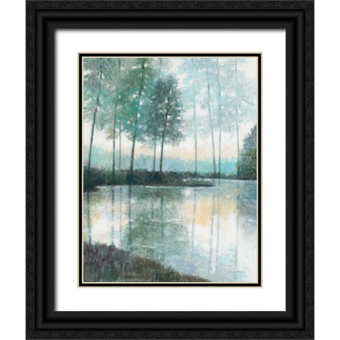 Morning Trees 2 Black Ornate Wood Framed Art Print with Double Matting by Wyatt, Norman Jr.