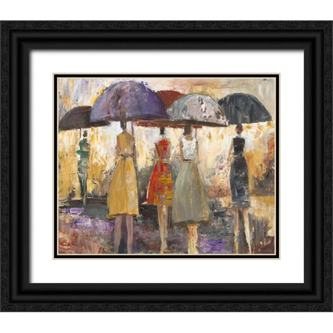 Spring Showers 2 Black Ornate Wood Framed Art Print with Double Matting by Taylor, Marc