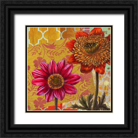 Lattice Garden 2 Black Ornate Wood Framed Art Print with Double Matting by Robertson, Walter