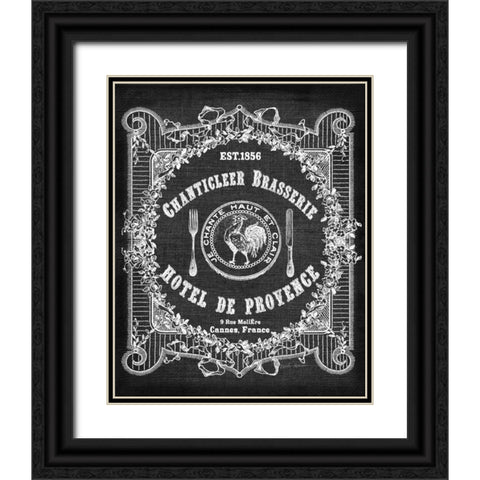 Hotel De Provence  Black Ornate Wood Framed Art Print with Double Matting by Robertson, Walter