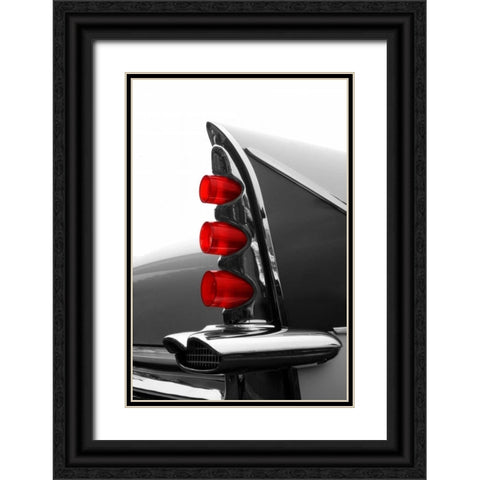 Gray Tailfin Black Ornate Wood Framed Art Print with Double Matting by McCarthy, Matt