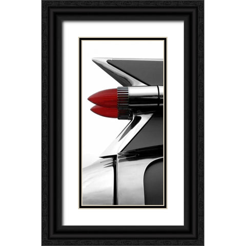 Charcoal Tailfin Black Ornate Wood Framed Art Print with Double Matting by McCarthy, Matt