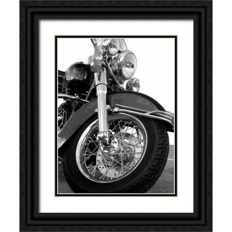Front Fork Black Ornate Wood Framed Art Print with Double Matting by McCarthy, Matt