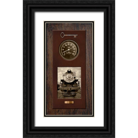 Steam Engine 1515 Black Ornate Wood Framed Art Print with Double Matting by McCarthy, Matt