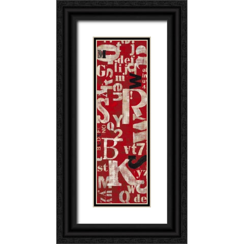 Word Savy 2 Black Ornate Wood Framed Art Print with Double Matting by Dascher, Dennis