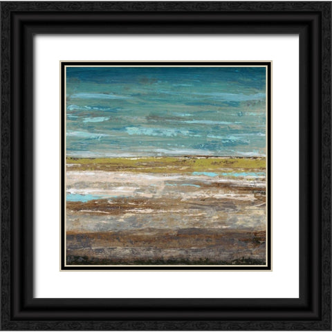 Abstract Sea 2 Black Ornate Wood Framed Art Print with Double Matting by Dascher, Dennis