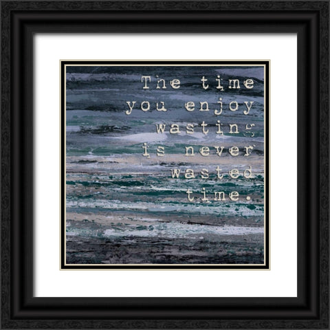 Tropic Typography Gray 2 Black Ornate Wood Framed Art Print with Double Matting by Dascher, Dennis