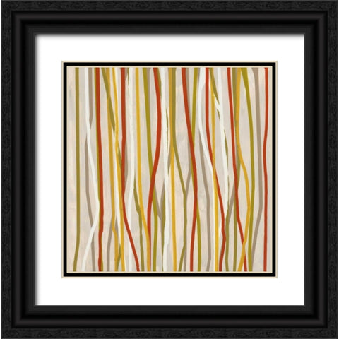 Linear Shift 1 Black Ornate Wood Framed Art Print with Double Matting by Dascher, Dennis