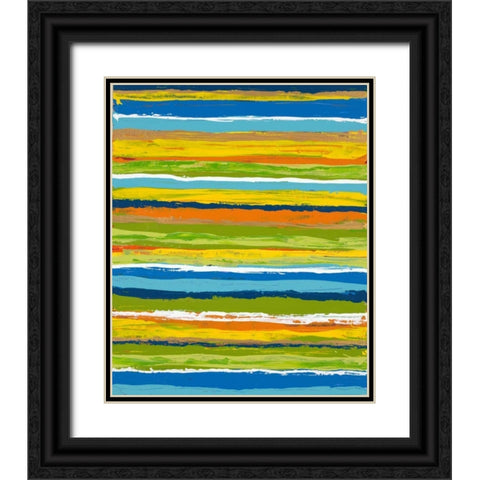 Miami Heat 2 Black Ornate Wood Framed Art Print with Double Matting by Dascher, Dennis