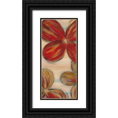 Scarlet Glory 1 Black Ornate Wood Framed Art Print with Double Matting by Dascher, Dennis