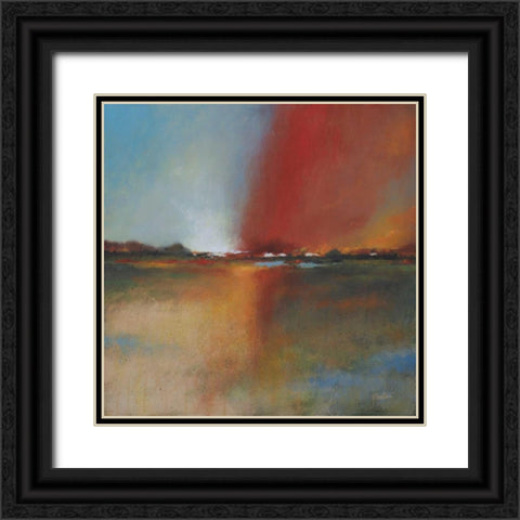 Plains Landscape 2 Black Ornate Wood Framed Art Print with Double Matting by Langton, Bruce