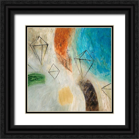 Diamond in the Rough 1 Black Ornate Wood Framed Art Print with Double Matting by Mills, Chris