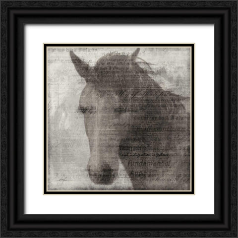 Equestrian Story 2 Black Ornate Wood Framed Art Print with Double Matting by Roko, Ken