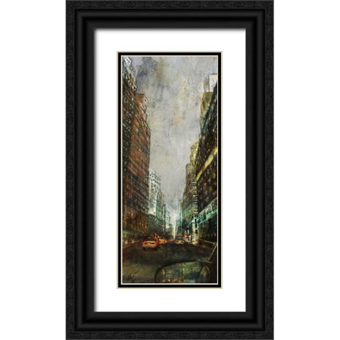 City Ride Black Ornate Wood Framed Art Print with Double Matting by Roko, Ken