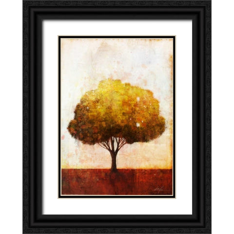 Autumnal Tree 1 Black Ornate Wood Framed Art Print with Double Matting by Roko, Ken