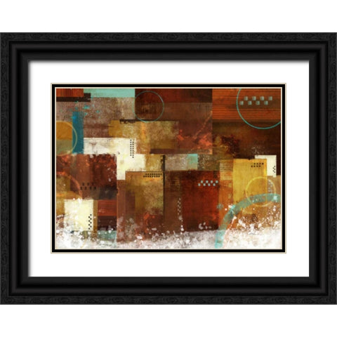 Earth Dance 2 Black Ornate Wood Framed Art Print with Double Matting by Roko, Ken
