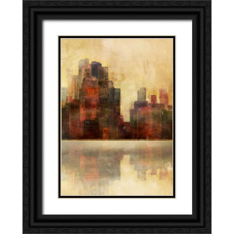 Golden Lagoon 2 Black Ornate Wood Framed Art Print with Double Matting by Roko, Ken