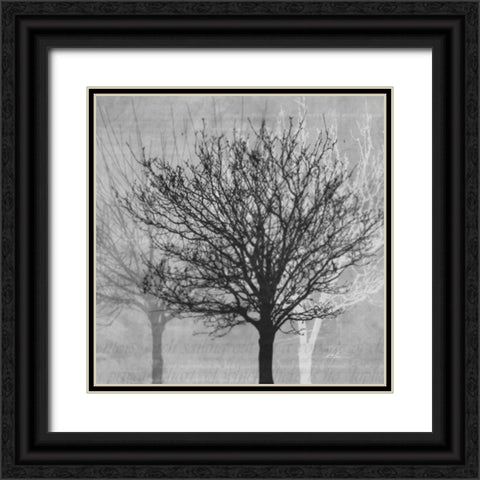Winter Silhouette 2 Black Ornate Wood Framed Art Print with Double Matting by Roko, Ken