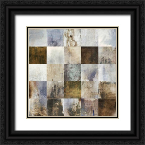 Marble Blocks 2 Black Ornate Wood Framed Art Print with Double Matting by Roko, Ken