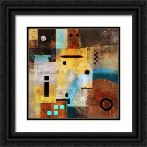 Village Story 1 Black Ornate Wood Framed Art Print with Double Matting by Roko, Ken