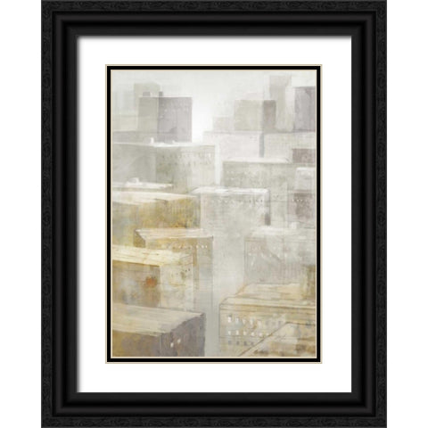 City Fog 1 Black Ornate Wood Framed Art Print with Double Matting by Roko, Ken