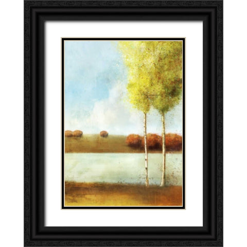 River Way 2 Black Ornate Wood Framed Art Print with Double Matting by Roko, Ken
