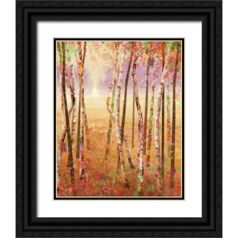 Golden Meadows 1 Black Ornate Wood Framed Art Print with Double Matting by Roko, Ken