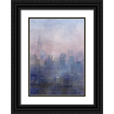 City Blues 1 Black Ornate Wood Framed Art Print with Double Matting by Roko, Ken