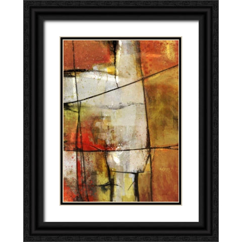Flow 2 Black Ornate Wood Framed Art Print with Double Matting by Roko, Ken