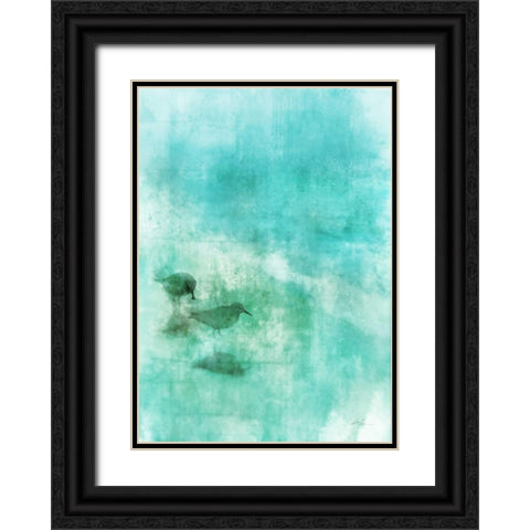 Seashore Stroll 1 Black Ornate Wood Framed Art Print with Double Matting by Roko, Ken