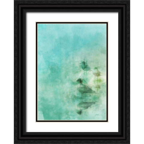 Seashore Stroll 2 Black Ornate Wood Framed Art Print with Double Matting by Roko, Ken
