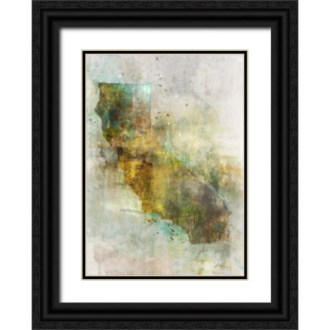 Earth Tones California Black Ornate Wood Framed Art Print with Double Matting by Roko, Ken