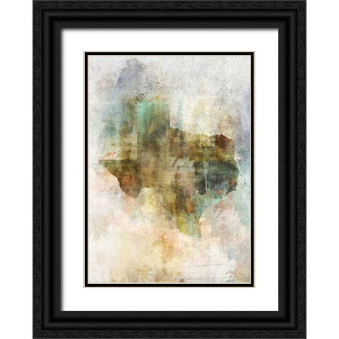 Earth Tones Texas Black Ornate Wood Framed Art Print with Double Matting by Roko, Ken