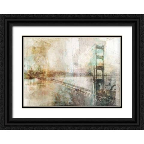 Industrial Impression Black Ornate Wood Framed Art Print with Double Matting by Roko, Ken