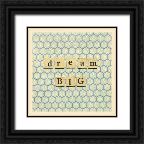 Dream Big Game Pieces Black Ornate Wood Framed Art Print with Double Matting by Dvorak, Vicki