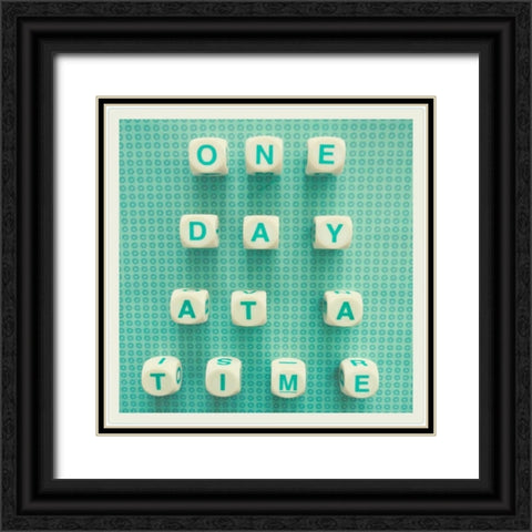 One Day at a Time Black Ornate Wood Framed Art Print with Double Matting by Dvorak, Vicki
