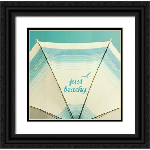 Just Beachy Black Ornate Wood Framed Art Print with Double Matting by Dvorak, Vicki