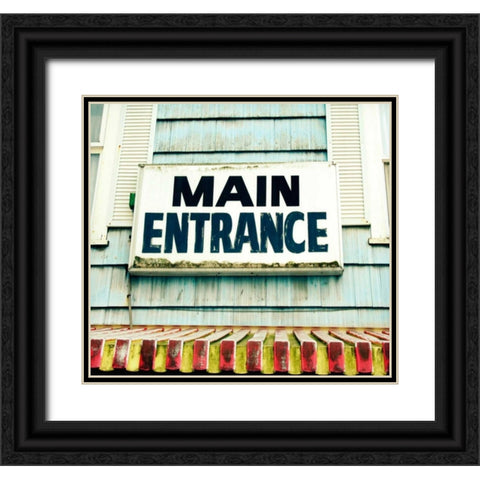 Main Entrance Black Ornate Wood Framed Art Print with Double Matting by Dvorak, Vicki
